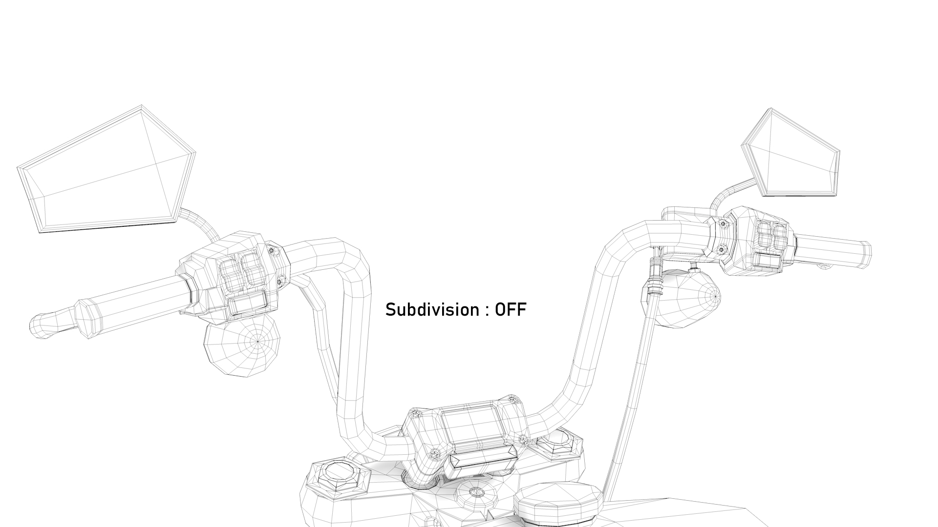 Realistic Harley Davidson Street Bob 2021 Vivid Black 3D Model