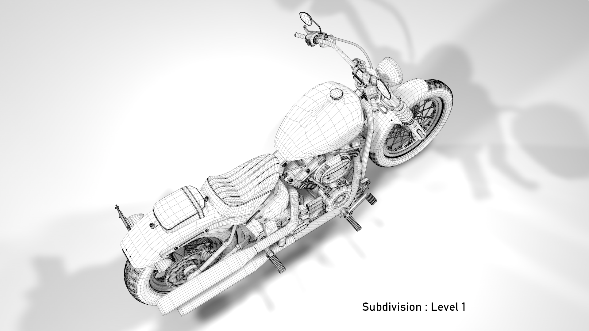 Harley Davidson Street Bob 2021 3D Model (Deadwood Green)