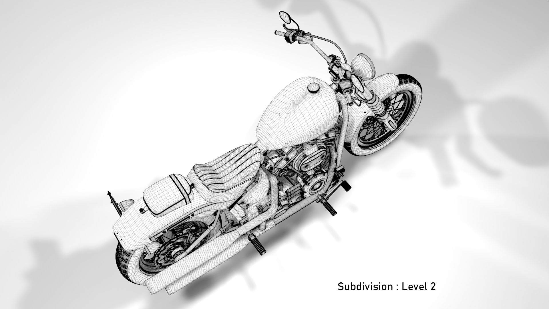 Harley Davidson Street Bob 2021 3D Model (Deadwood Green)