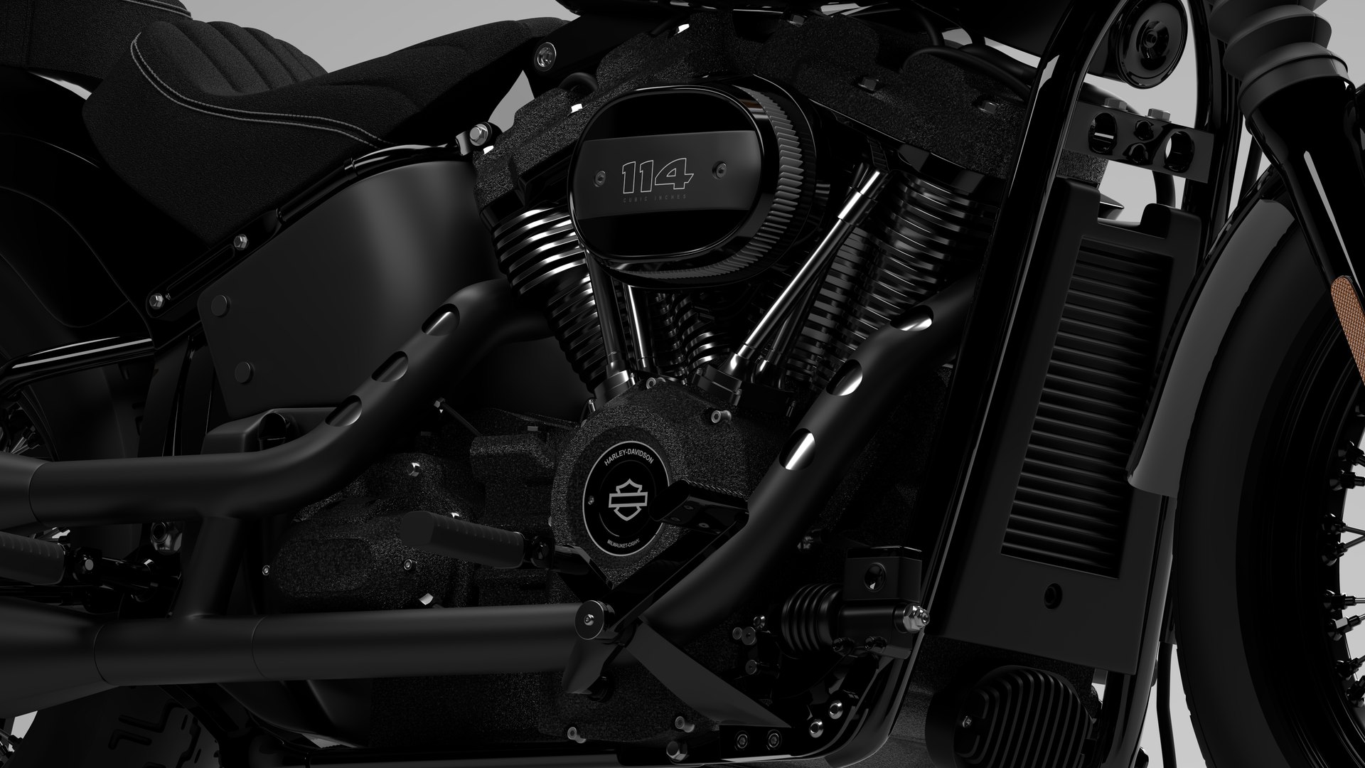 Harley Davidson Street Bob 2021 3D Model (All Colors)