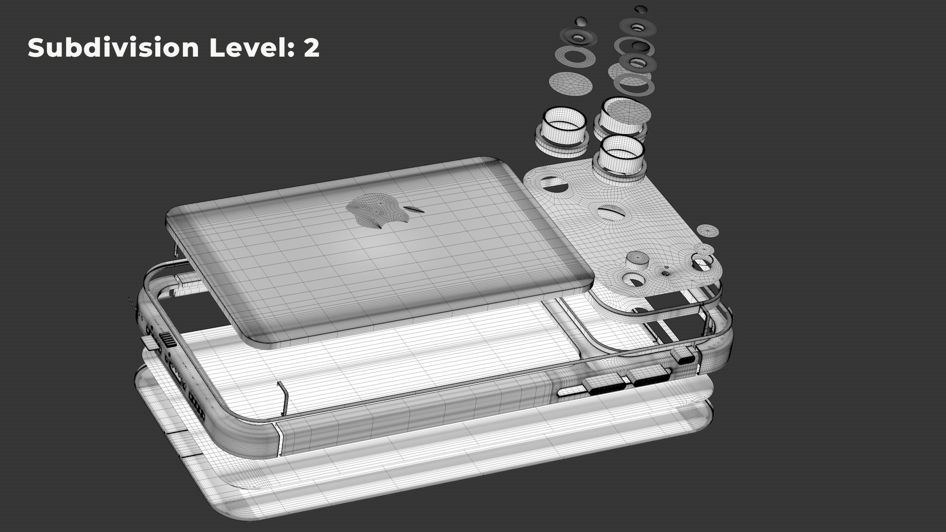 Apple iPhone 17 Pro Max 3D Model Cosmic Orange