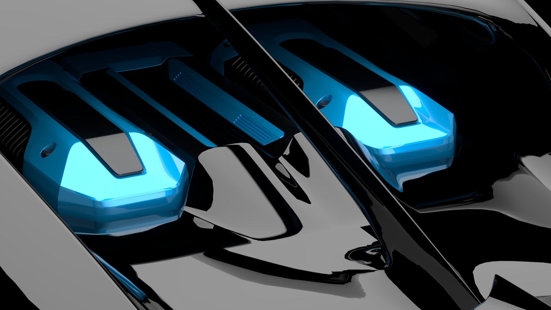 Bugatti Chiron Sport 3D Model 2021 Blue