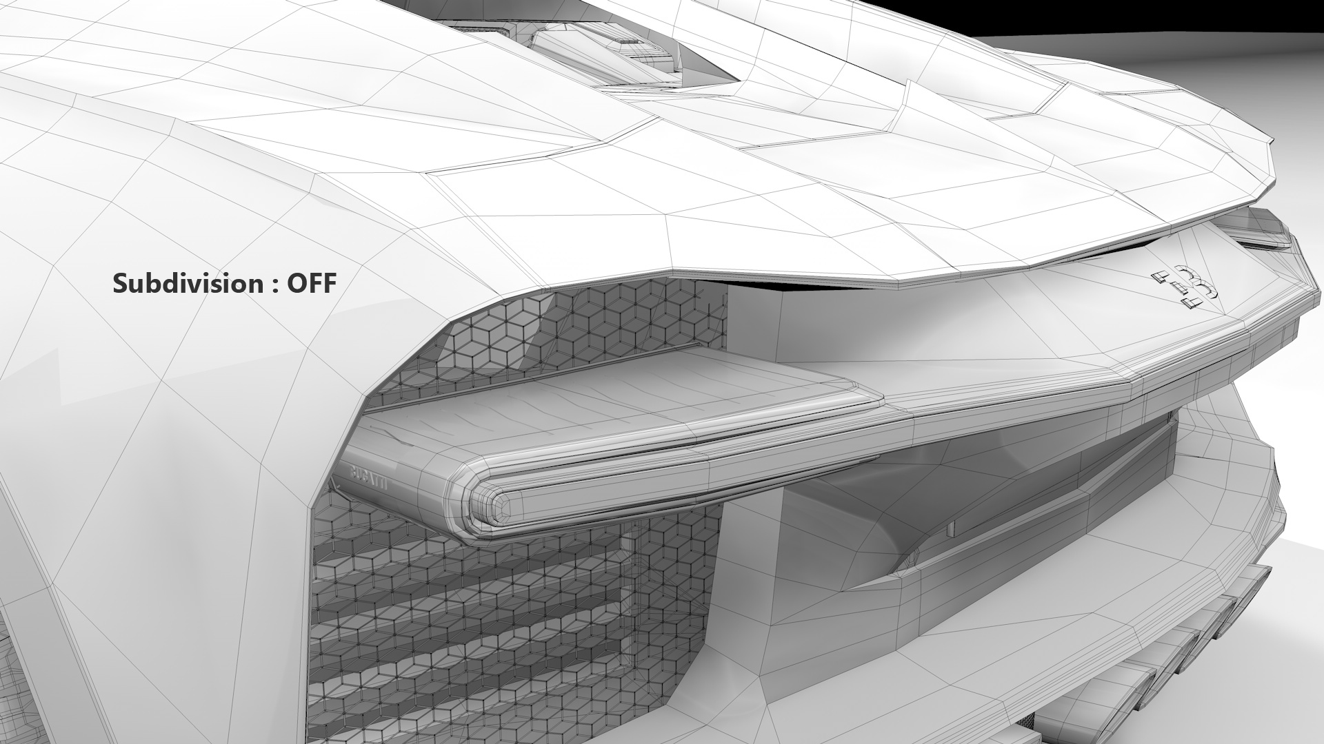 Bugatti Chiron Sport 3D Model 2021 Blue