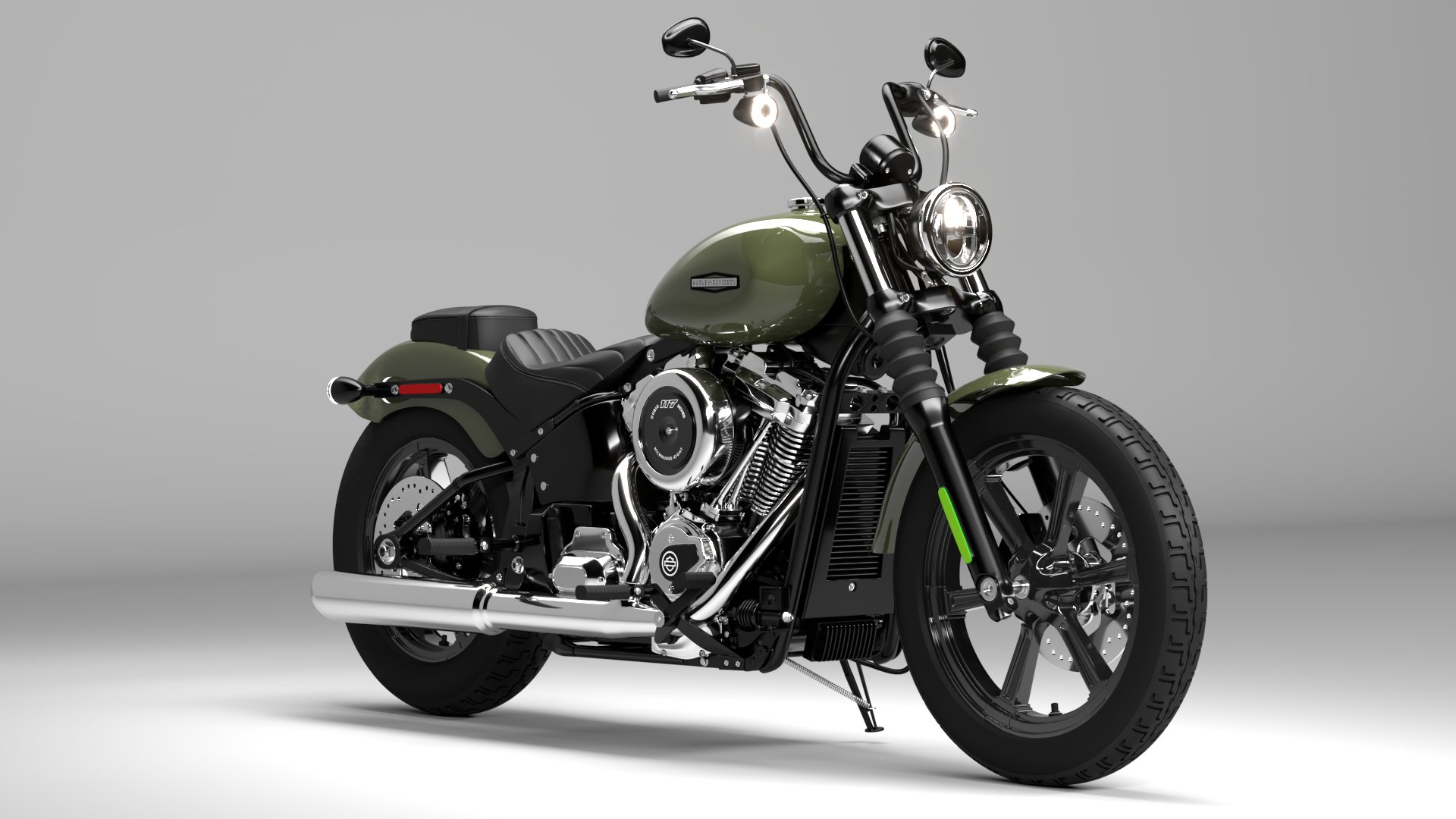 Harley Davidson Street Bob 2026 3D Model Collection (All Color)