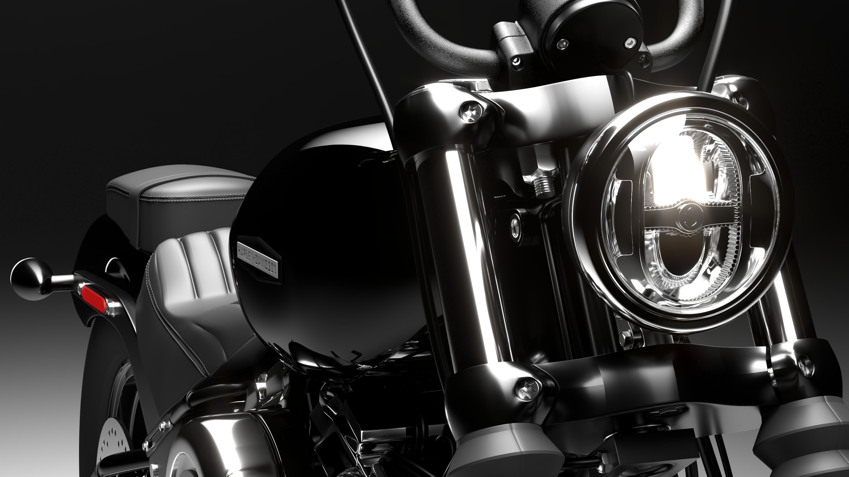 Harley Davidson Street Bob 2026 3D Model Collection (All Color)